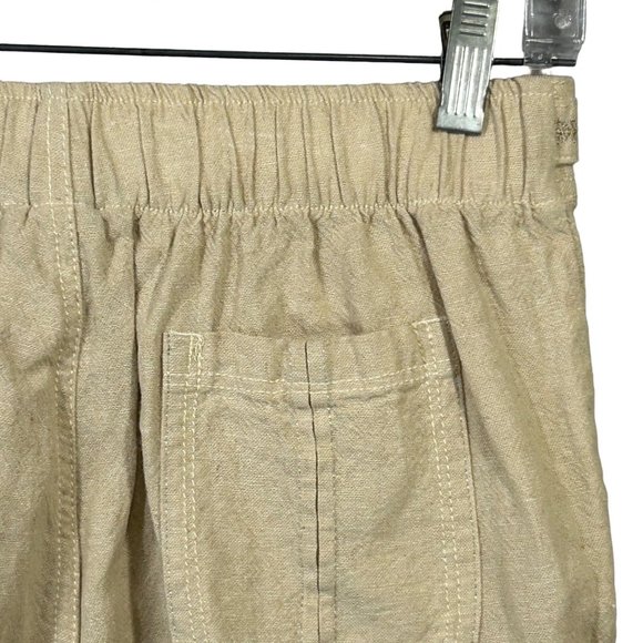 IB Diffusion Linen Blend Tan Casual Shorts Women's Size S GUC - Picture 5 of 12